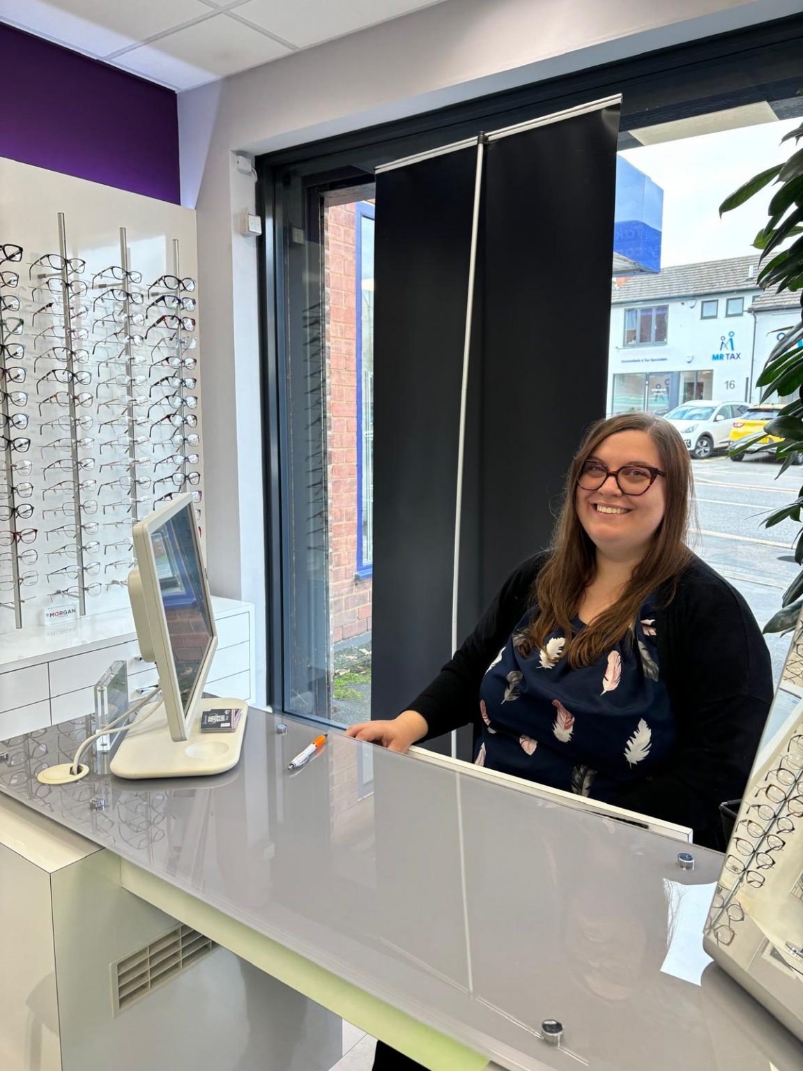 Day in the life optical assistant Emily is on her way to a bright